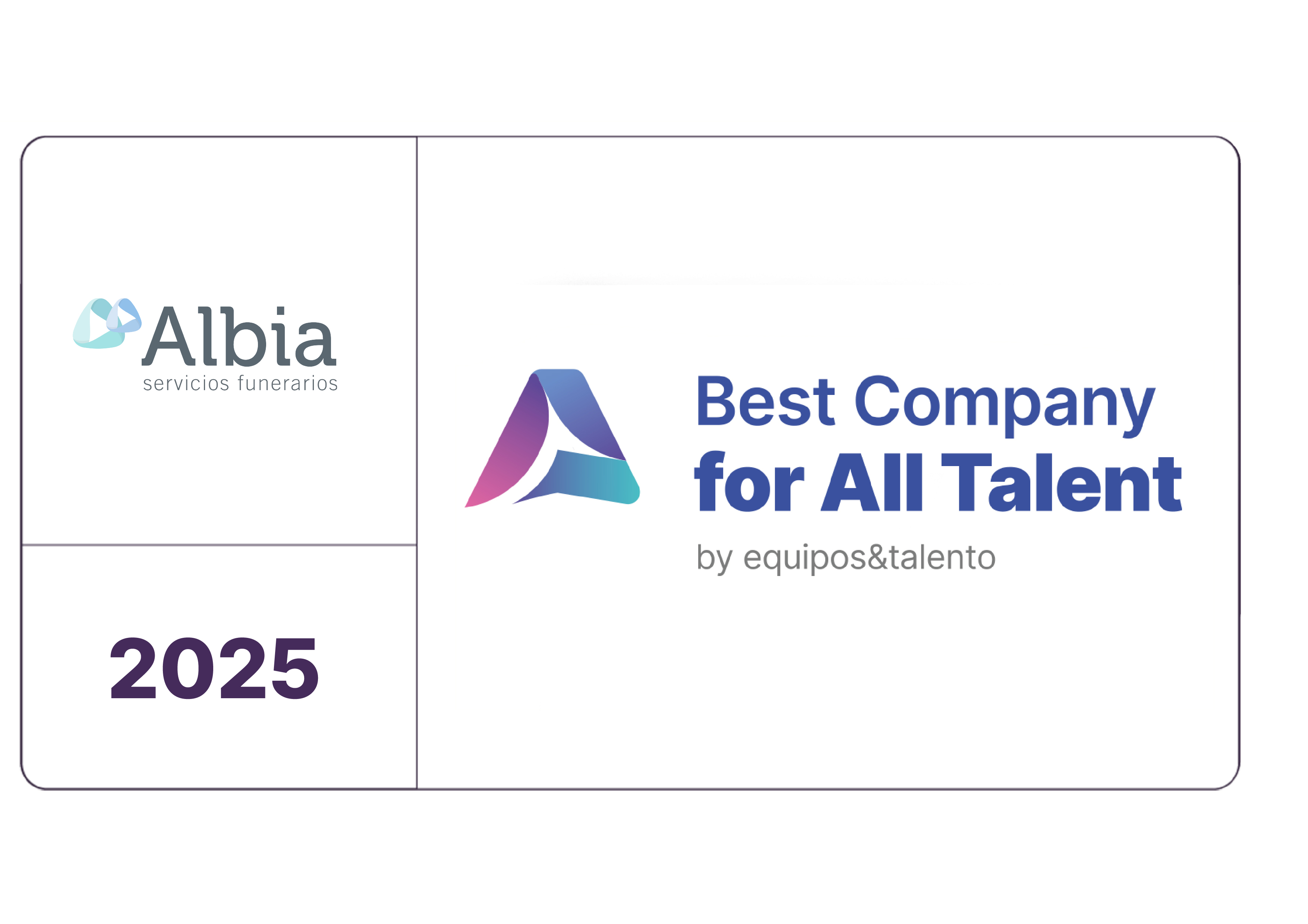 Reconocimiento Best company for All Talent